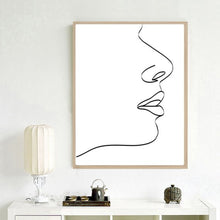 Load image into Gallery viewer, MINIMALIST WOMAN LINE ART BLACK &amp; WHITE SET OF 3