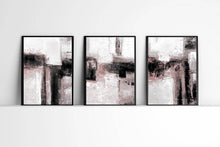 Load image into Gallery viewer, Downloadable Black, White and Pink Abstract Art Prints (Set of 3)