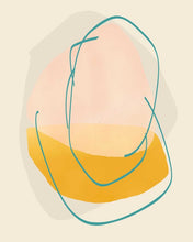 Load image into Gallery viewer, DOWNLOADABLE YELLOW &amp; BLUE ABSTRACT PRINTS SET OF 3