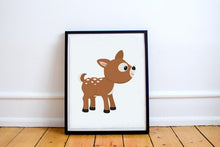 Load image into Gallery viewer, DEER, RACCON, OWL NURSERY DECOR SET OF 6