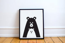 Load image into Gallery viewer, MODERN NURSERY MONOCHROME ANIMAL SET OF 3