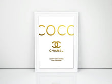 Load image into Gallery viewer, CHANEL GOLD LOGO PRINT