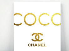 Load image into Gallery viewer, CHANEL GOLD LOGO PRINT
