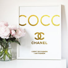 Load image into Gallery viewer, CHANEL GOLD LOGO PRINT