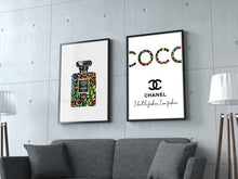 Load image into Gallery viewer, COCO CHANEL LOGO, CHANEL FLORAL, CHANEL BLACK SET OF 3