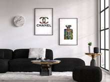 Load image into Gallery viewer, COCO CHANEL LOGO, CHANEL FLORAL, CHANEL BLACK SET OF 3