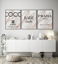Load image into Gallery viewer, CHANEL DECOR BABECAVE; PRADA MARFA ON MARBLE SET OF 3