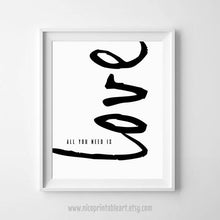 Load image into Gallery viewer, NICO DOWNLOADABLE ALL YOU NEED IS LOVE WALL PRINT
