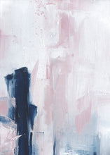 Load image into Gallery viewer, Pink &amp; Navy Blue Minimalist Wall Art (Set of 3)