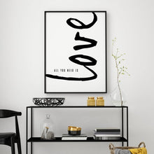 Load image into Gallery viewer, NICO DOWNLOADABLE ALL YOU NEED IS LOVE WALL PRINT