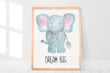 Load image into Gallery viewer, JUNGLE ANIMALS KIDS DECOR SET OF 4
