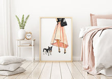 Load image into Gallery viewer, FASHION ILLUSTRATION; CHANEL GIRLS SET OF 2
