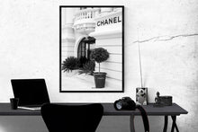 Load image into Gallery viewer, MAKEUP PRINT; CHANEL QUOTE; FASHION ART; CC LOGO; BLACK LIPS SET OF 6