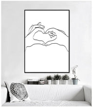 Load image into Gallery viewer, LOVE LINE PRINT SET OF 3