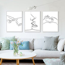 Load image into Gallery viewer, LOVE LINE PRINT SET OF 3