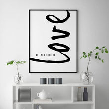 Load image into Gallery viewer, NICO DOWNLOADABLE ALL YOU NEED IS LOVE WALL PRINT
