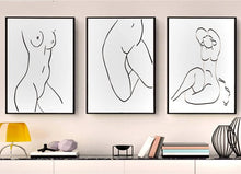 Load image into Gallery viewer, Women Art Figure Drawing (set of 3)
