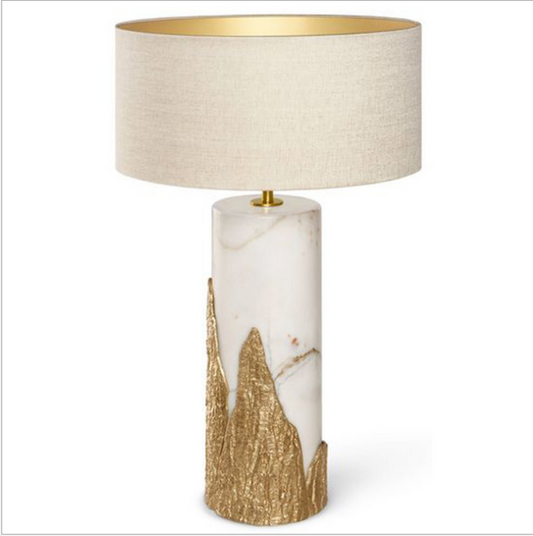 ELLA 26.7" Marble Finish Table Lamp