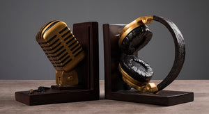 BENEDICTO HEADPHONES & MICROPHONE BOOKENDS