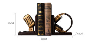 BENEDICTO HEADPHONES & MICROPHONE BOOKENDS