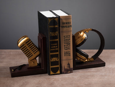 BENEDICTO HEADPHONES & MICROPHONE BOOKENDS