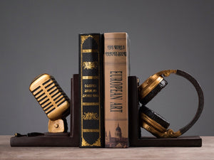 BENEDICTO HEADPHONES & MICROPHONE BOOKENDS