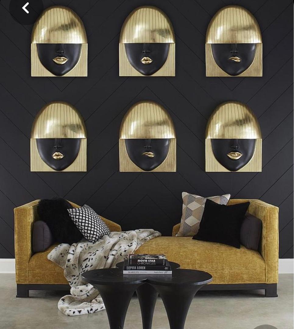 FASHION FACES ART DECOR(SET OF 3)
