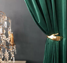 Load image into Gallery viewer, GOLD HAND CURTAIN HOOKS (SET OF TWO)