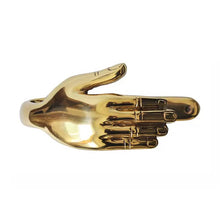 Load image into Gallery viewer, GOLD HAND CURTAIN HOOKS (SET OF TWO)