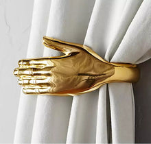 Load image into Gallery viewer, GOLD HAND CURTAIN HOOKS (SET OF TWO)