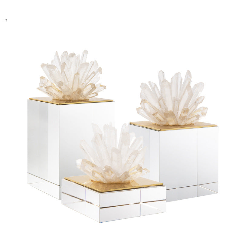 Lolite Crystal Stone Ornament (SET OF 2)