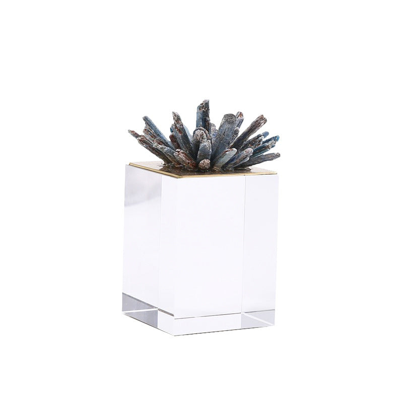 Lolite Crystal Stone Ornament (SET OF 2)