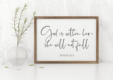 Load image into Gallery viewer, Downloadable Bible Verse: God is Within Her, Wall Art