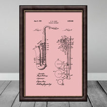 Load image into Gallery viewer, Downloadable Music Saxaphone Wall Art