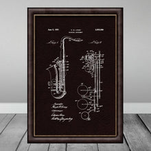 Load image into Gallery viewer, Downloadable Music Saxaphone Wall Art