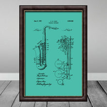Load image into Gallery viewer, Downloadable Music Saxaphone Wall Art
