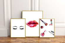 Load image into Gallery viewer, Makeup wall art (set of 3)