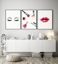 Load image into Gallery viewer, Makeup wall art (set of 3)