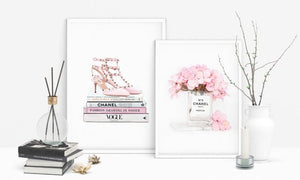 Fashion Coco Chanel Wall Art (set of 2)