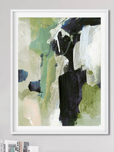 Load image into Gallery viewer, Dew Green Abstract Print (set of 2)