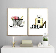 Load image into Gallery viewer, Coco Chanel Beach Wall Art (Set of 4)