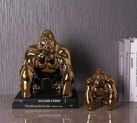 GOLD CHIMP DECORATIVE ORNAMENT
